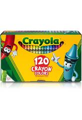 120 Wachsfarben mit Spitzer Mascotas Crayola 52-6920