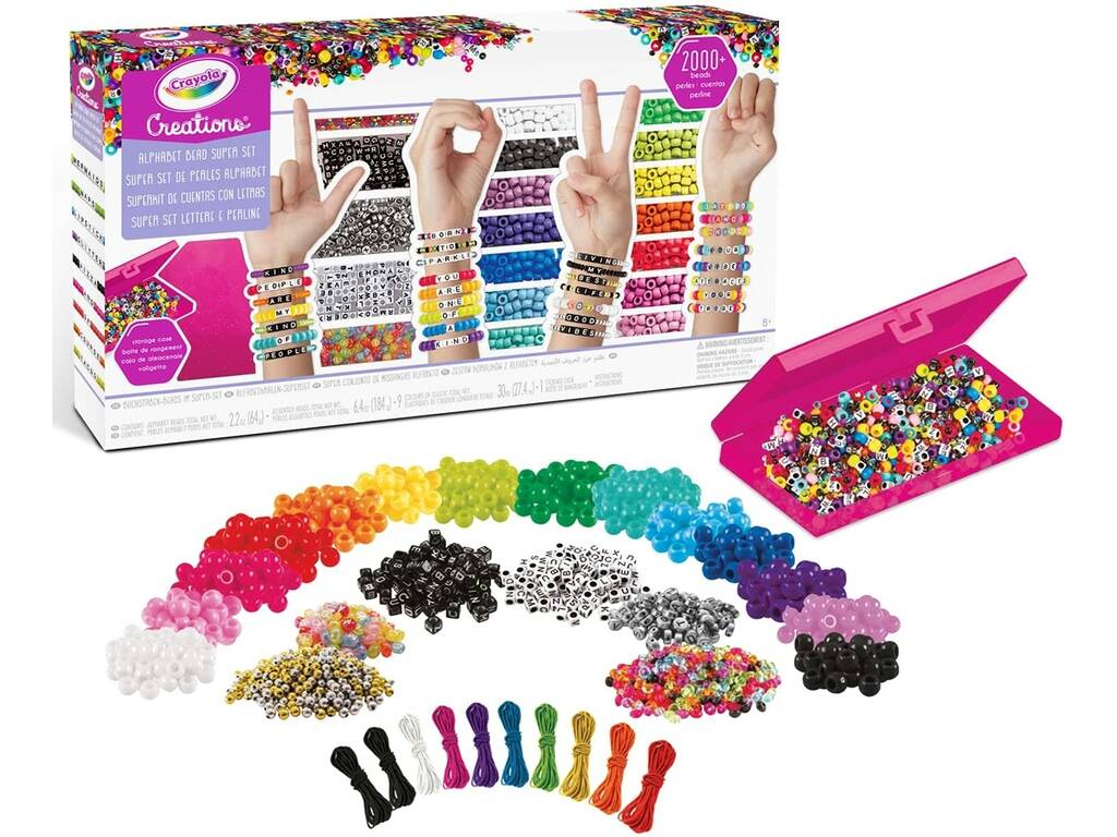 Creations Súper Set Armbänder mit Buchstaben Crayola 04-1181