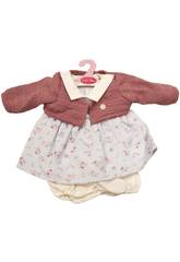 Vestito da bambola a fiori con giacca 42 cm. Antonio Juan 9141-J8