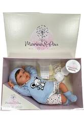 Boneco Luka Mouse Newborn 45 cm. Marina & Pau 3037
