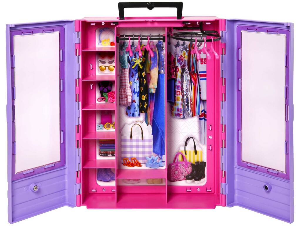 Barbie Super Armoire Portable avec Poupée Mattel HJL66