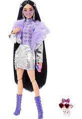 Barbie Extra Casaco com Pêlo e Botas Lilás Mattel HHN07
