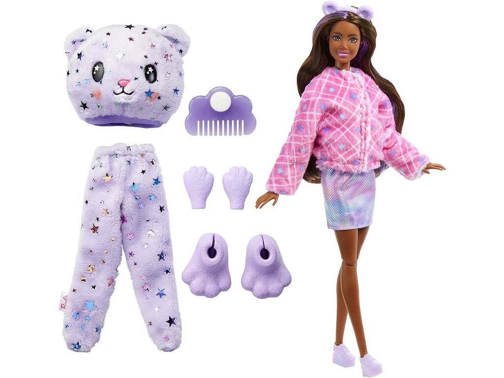 Barbie Cutie Reveal Teddy Bear Doll Mattel HJL57