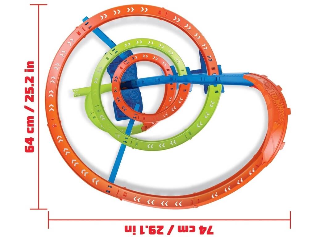 Hot Wheels Action Espiral Rápida de Choque Mattel HGV67