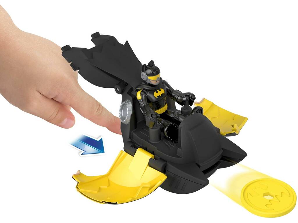 Imaginext Dc Cabeça Veículo Batman e Batwing Mattel HGX93