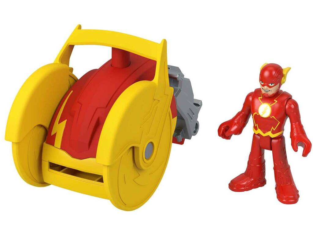 Imaginext DC Cabeza Vehículo The Flash y Flashciclo Mattel HGX94