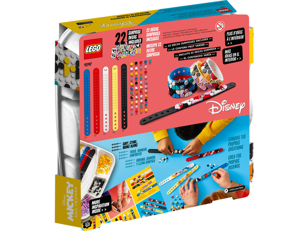 Lego Dots Mickey y Sus Amigos: Megapack de Pulseras 41947