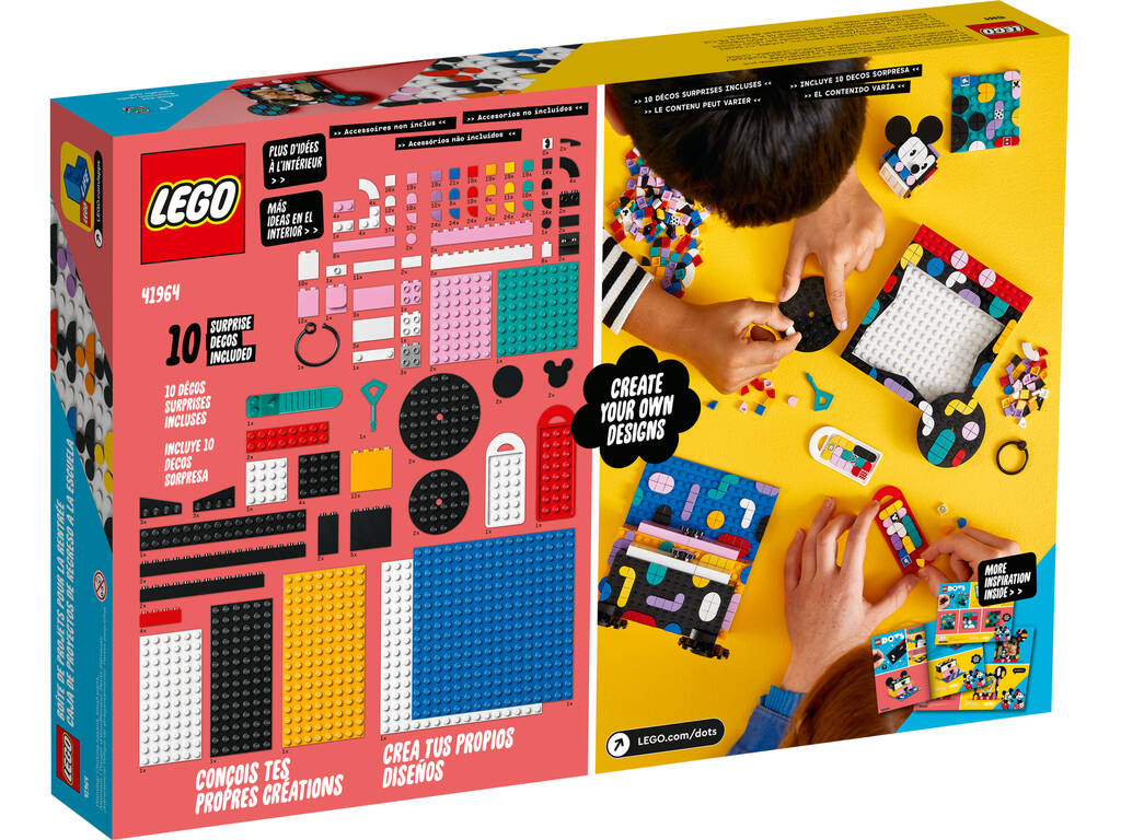 Lego Dots Mickey e Minnie: Scatola dei progetti per il ritorno a scuola 41964