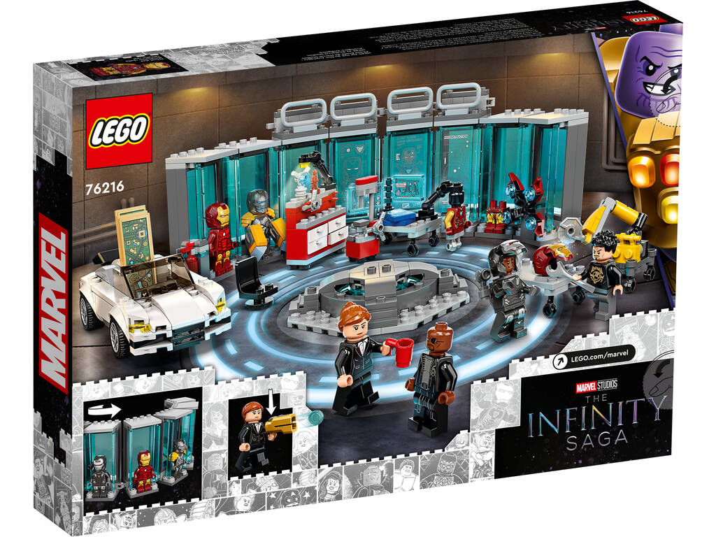 Lego Marvel Armería de Iron Man 76216
