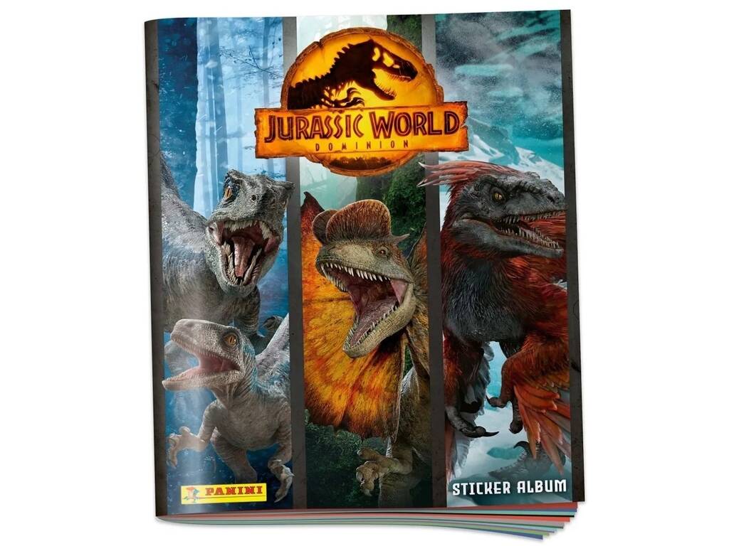 Jurassic World Dominion Starter Pack Promotion avec 4 enveloppes Panini