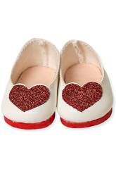 Zapatos Manoletina con Corazón Rojo Berjuan 80201