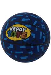 Ballon de basket en caoutchouc Taille B7 Bleu