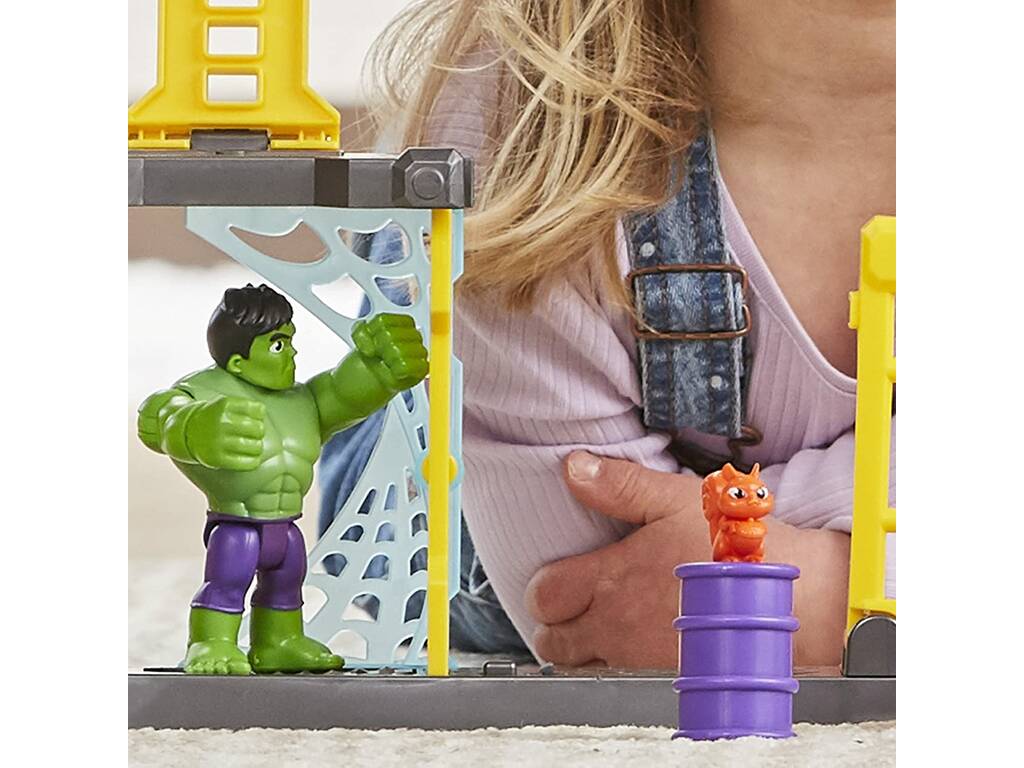 Marvel Spidey And His Amazing Friends Parque de Juegos de Hulk Hasbro F3717