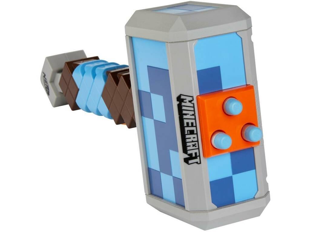 Nerf Minecraft Martelo Lança-dardos Stormlander Hasbro F4416