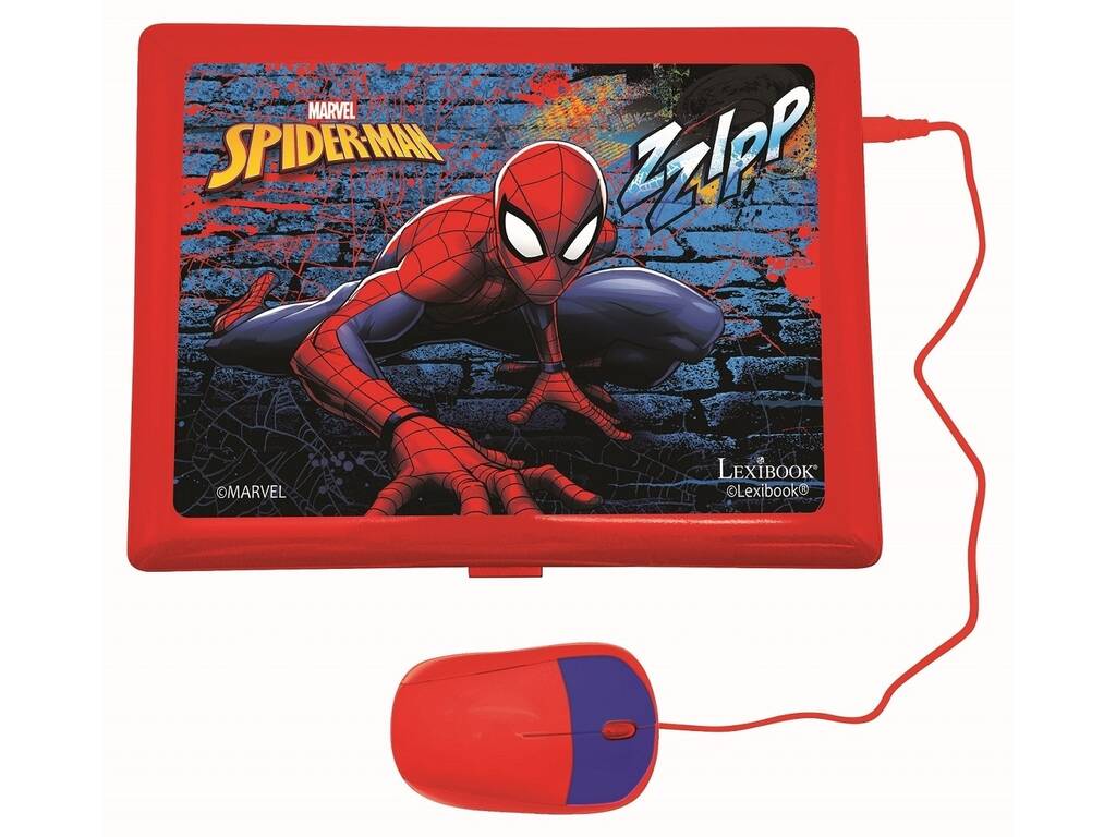 Spiderman Laptop Bilingüe Educativo 124 Actividades Lexibook JC598SPi2