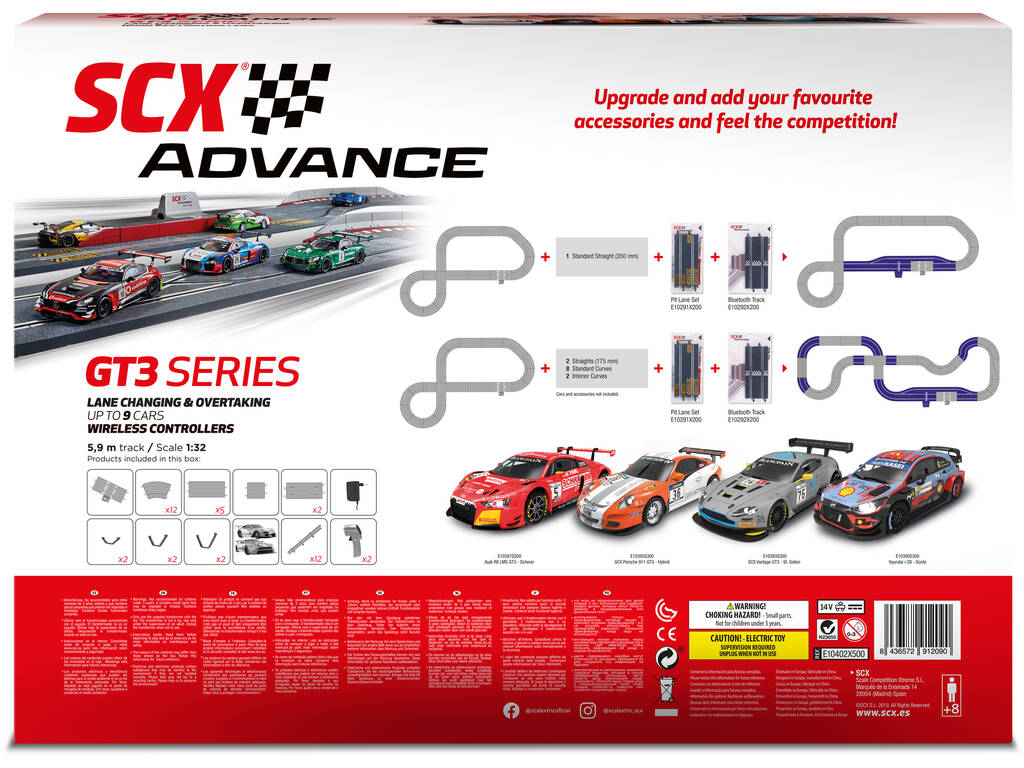 Scalextric Advance 2.0 Circuito GT3 Serie E10402S500