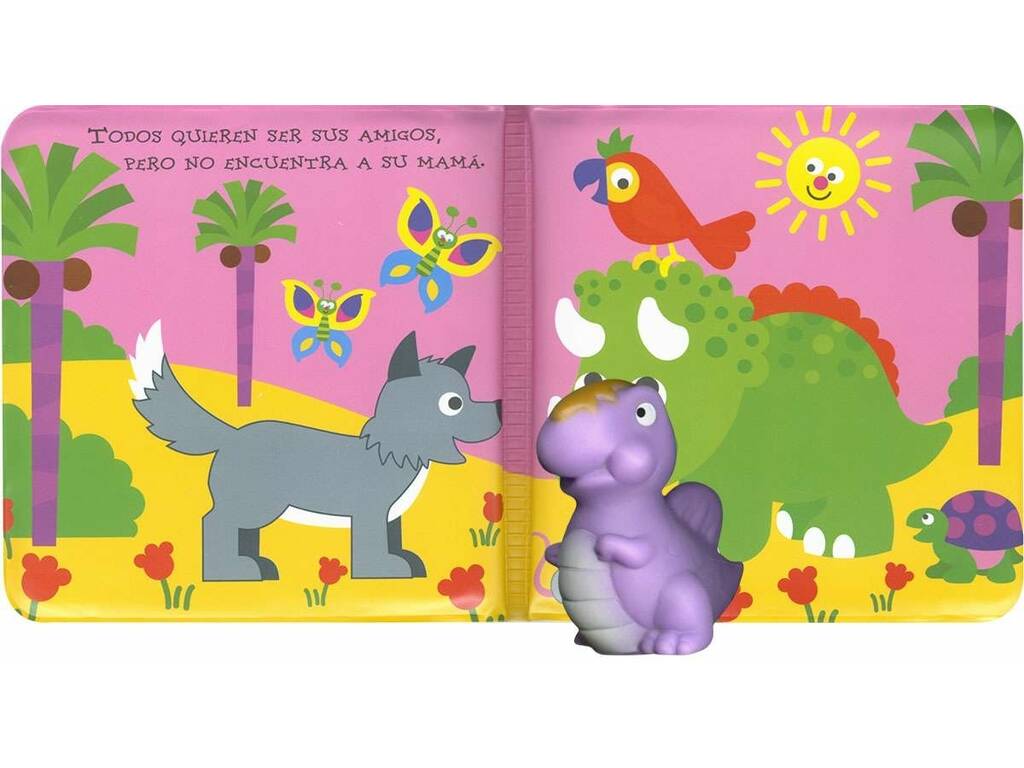 Livro de Banho com Boneco O Dinossauro e Seus Amigos Susaeta S3488002