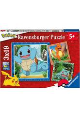 Puzzle Pokémon 3x49 Piezas Ravensburger 5586