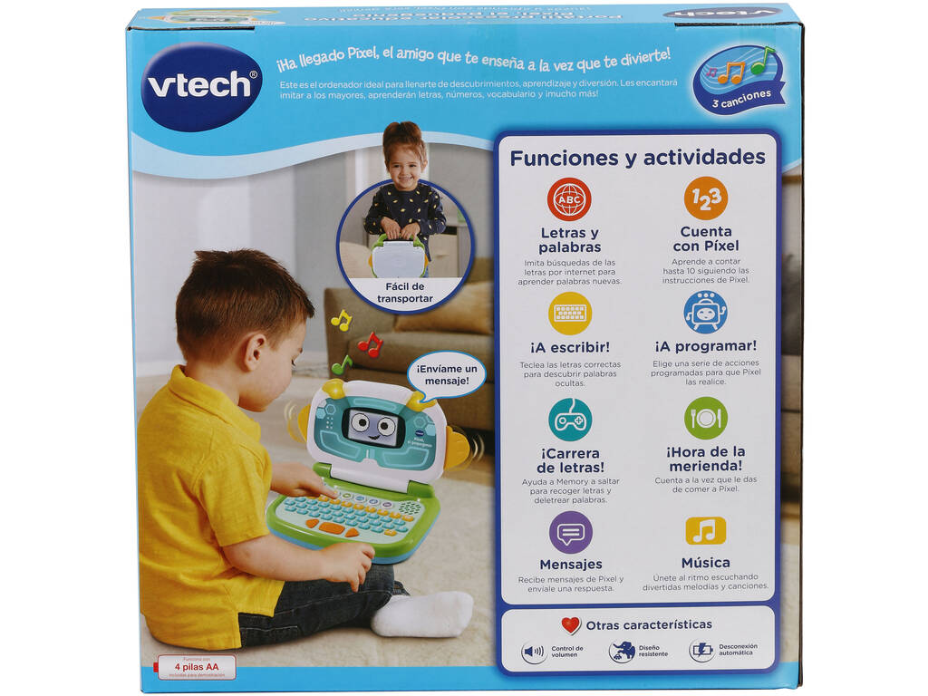Pädagogischer Vorschul-Laptop Pequegenio animado VTech 615122