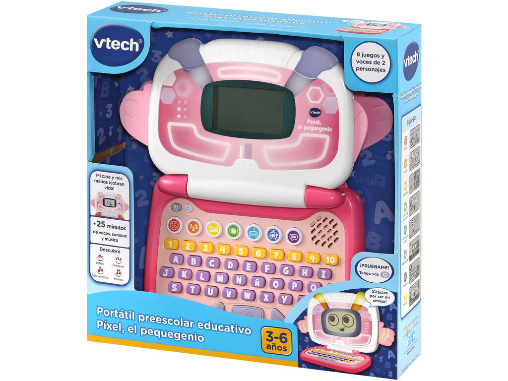 VTech 615157 VTech Pink Animated Preschool Educational Preschool Ordinateur portable