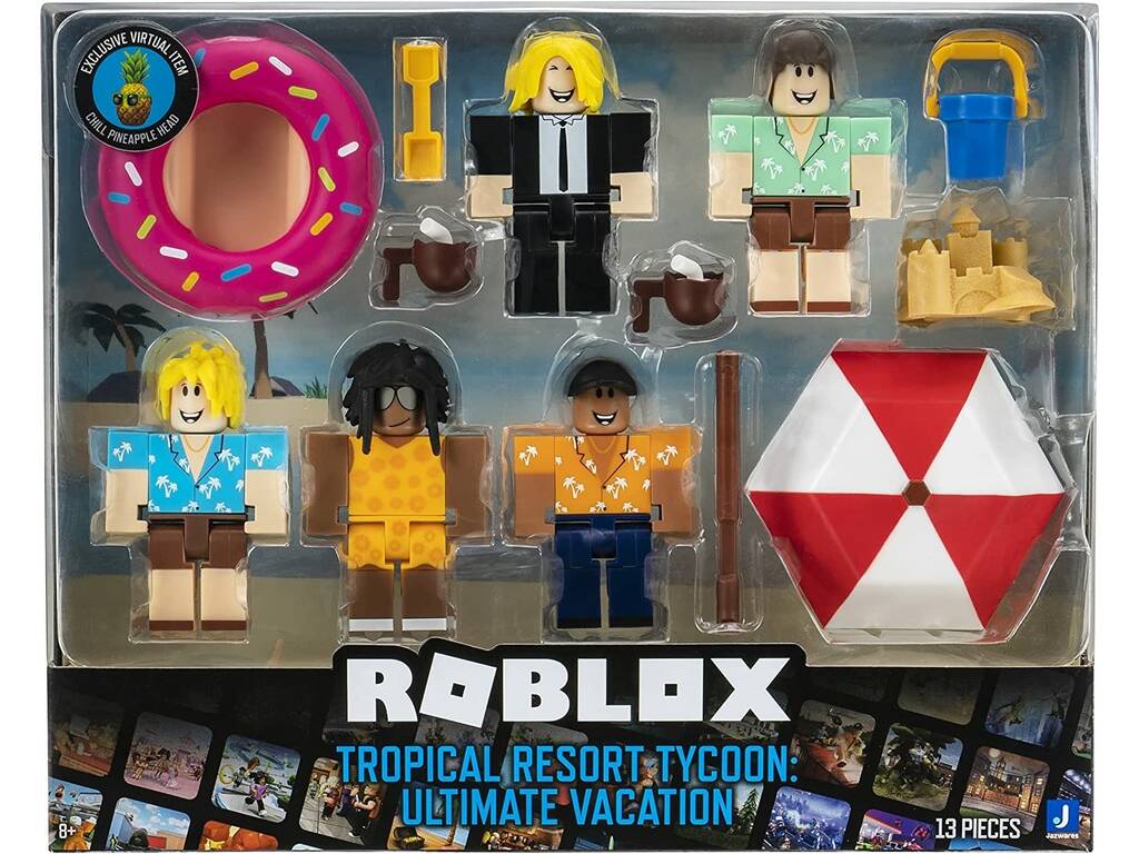 Toy Partner - Roblox Playset Multipack Figuras x 4 Churrasco no Quintal ㅤ, Roblox