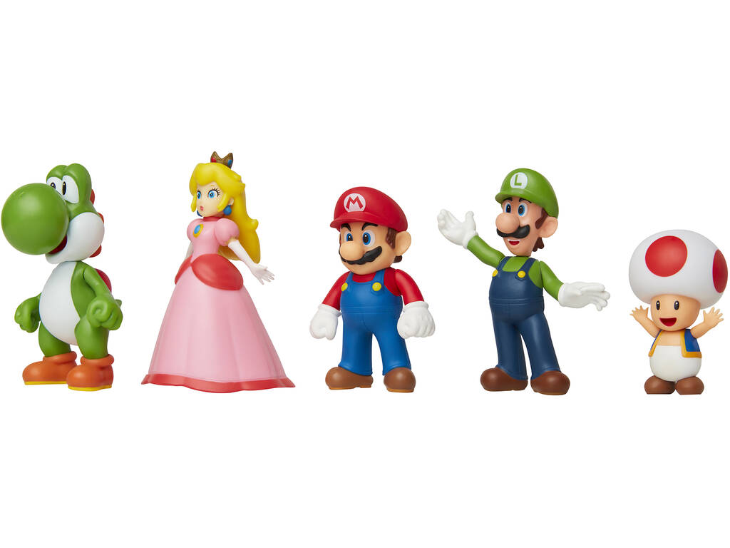 Super Mario pack 5 Figure Pack Mario e Amici Jakks 400904