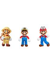 Super Mario Multipack 3 Figures Super Mario Odyssey Jakks 406534