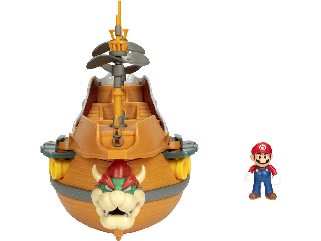 Super Mario Playset Bowser Deluxe Airship Jakks 404294