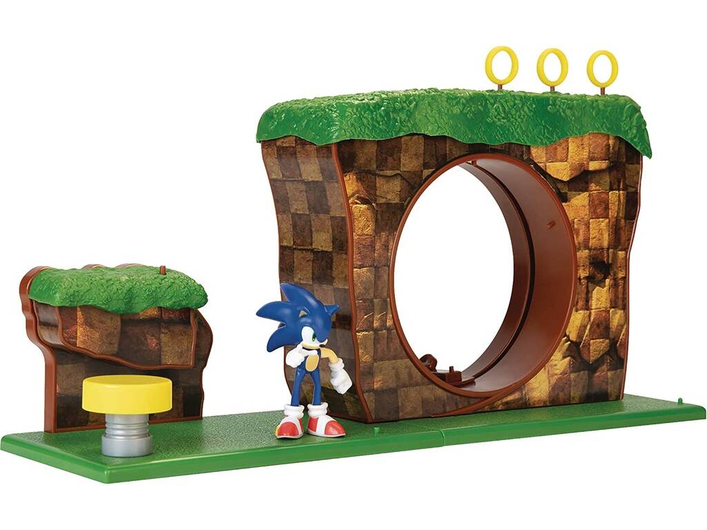 Sonic Playset Zona de la Colina Verde Jakks 40393