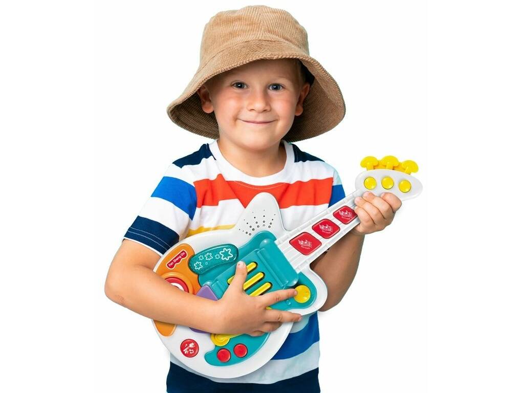 Gitarre. lichter und klänge für Kinder