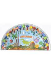 Crayons et gommes  colorier pour dinosaures de Susaeta S3289004