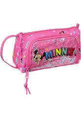 Minnie Mouse Lucky Federmppchens mit aufklappbarer Tasche von Safta 412212917