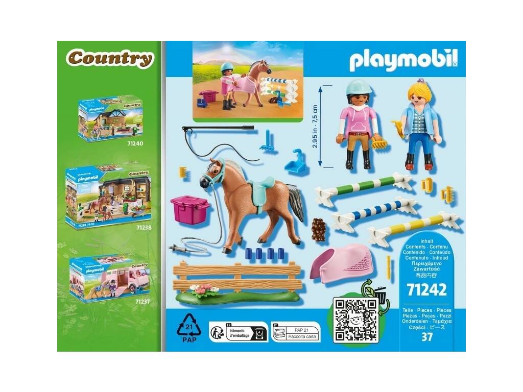 Playmobil Classe d'équitation rurale 71242