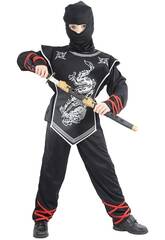 Ninjakrieger-Kostüm für Jungen, Größe M