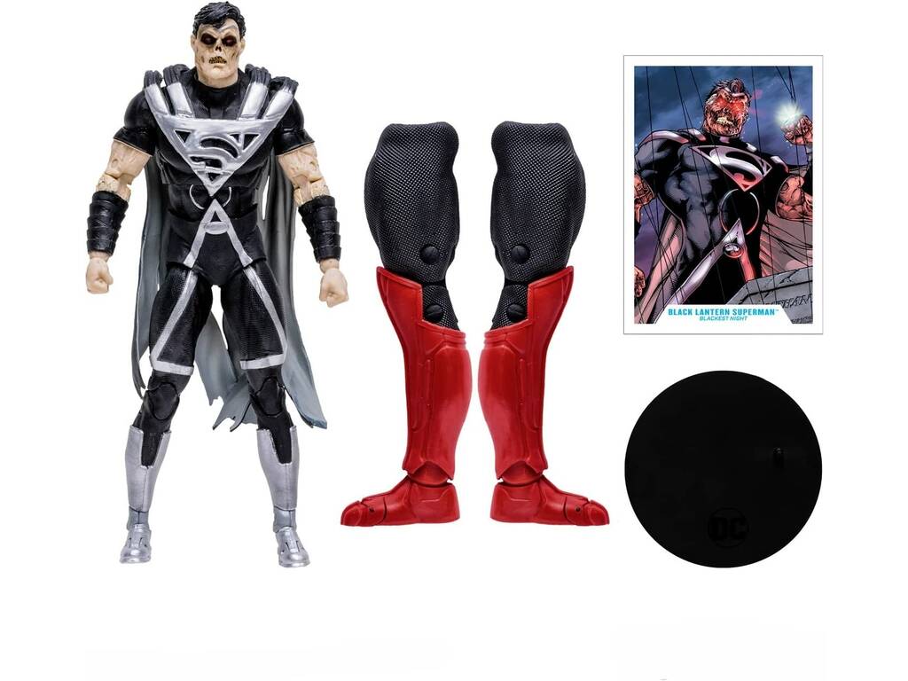 DC Multiverse Figura Black Lantern Superman McFarlane Toys TM15482