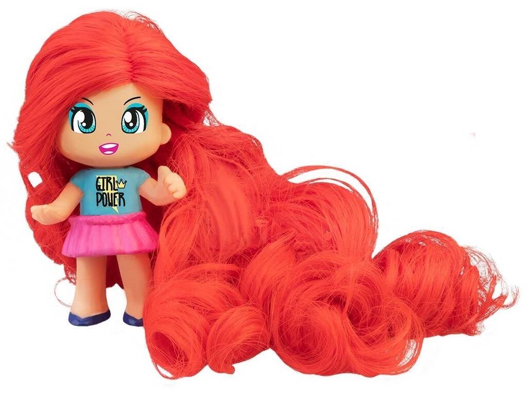 Pinypon Super Mähne Rothaarige Haare Puppe von Famosa PNY33000