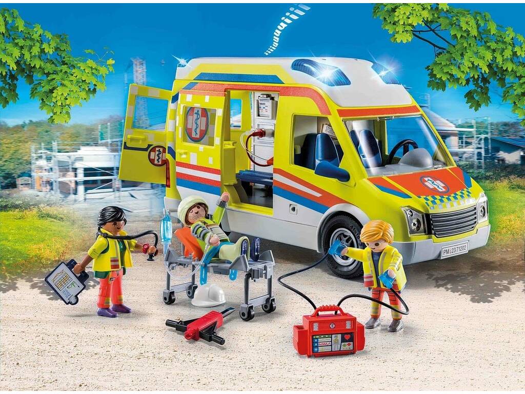 Playmobil City Life Krankenwagen mit Licht und Sound 71202
