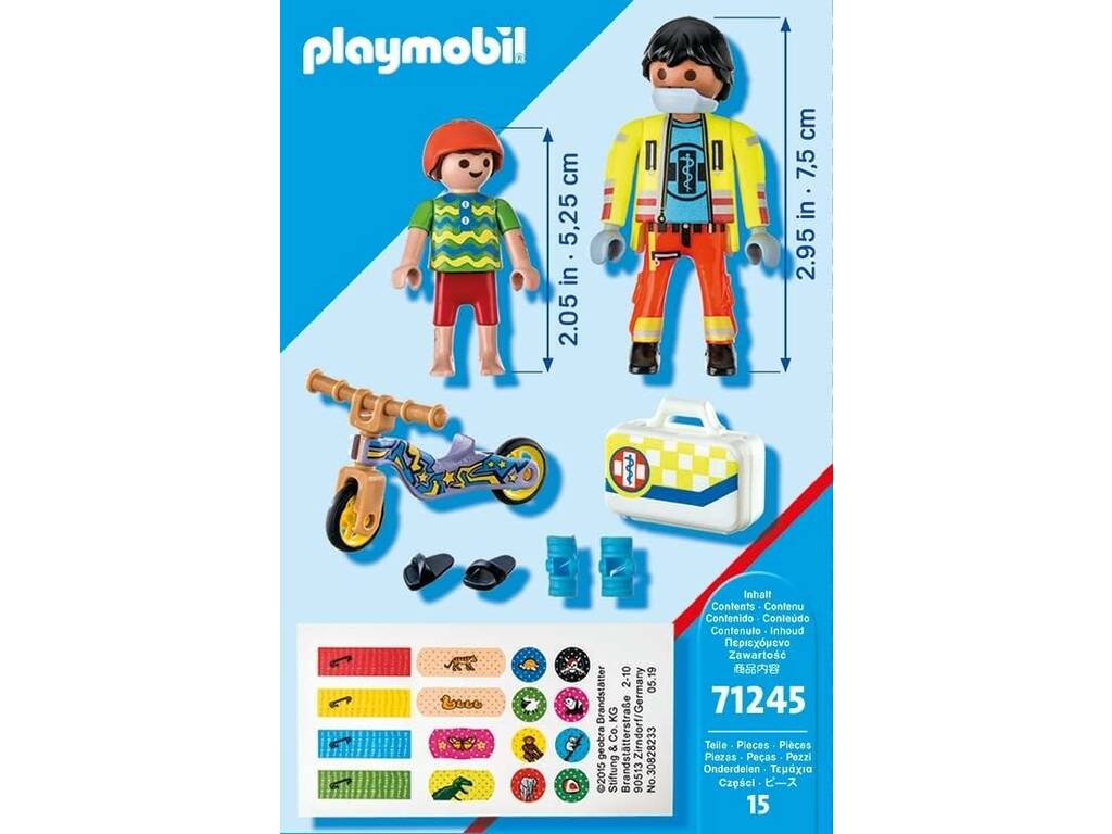 Playmobil City Life Paramédico Com Paciente de Playmobil 71245