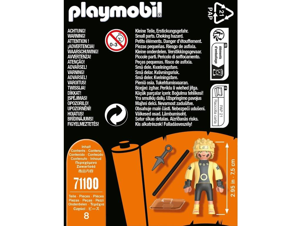  Playmobil Naruto Shippuden Figurine Naruto 71100 