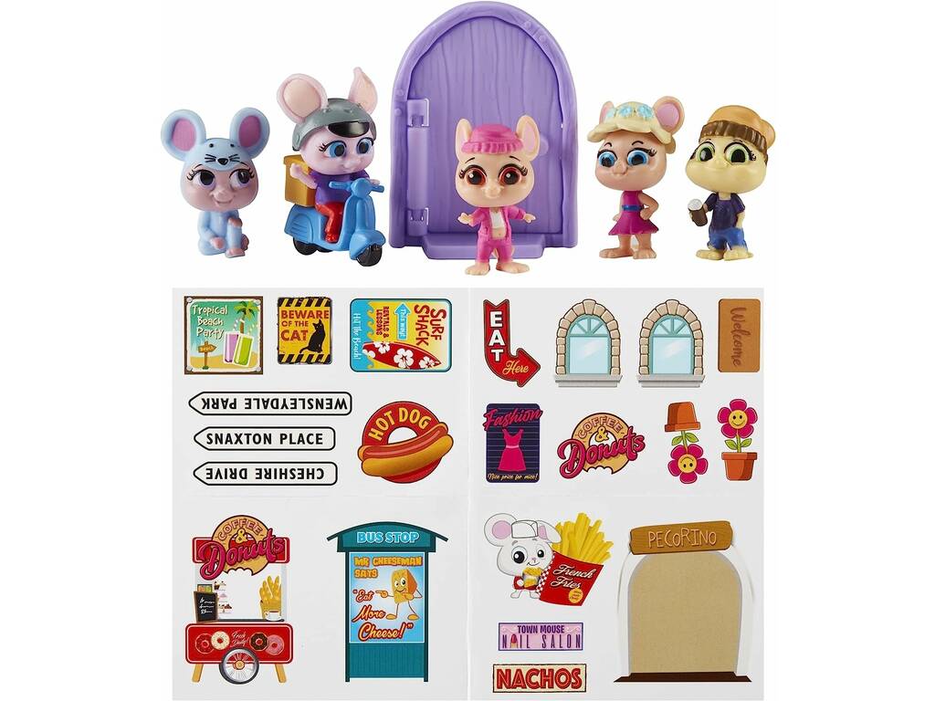 Mouse In The House Pack 5 Figuras Roo, Millie, Mouser, Daisy Doo, Beans x 4 de Bandai CO07708