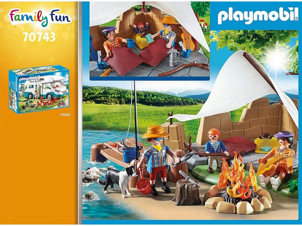 Playmobil Family Fun Família de Acampada 70743