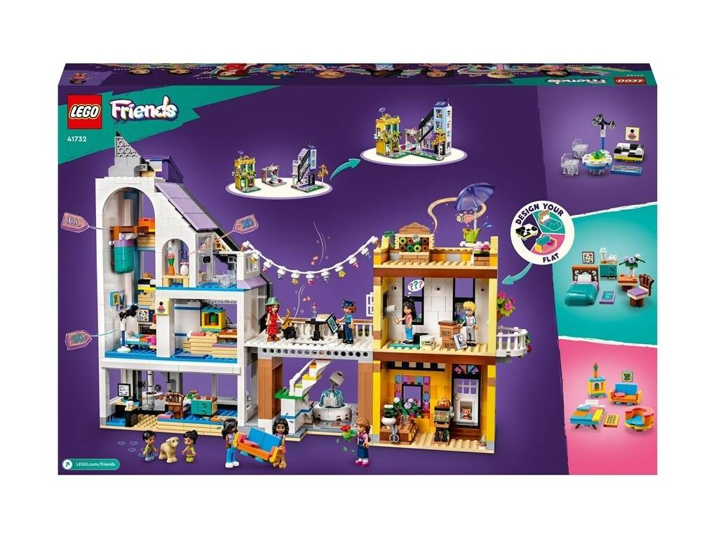 Lego Friends Fiorista e negozio di disegni in centro 41732