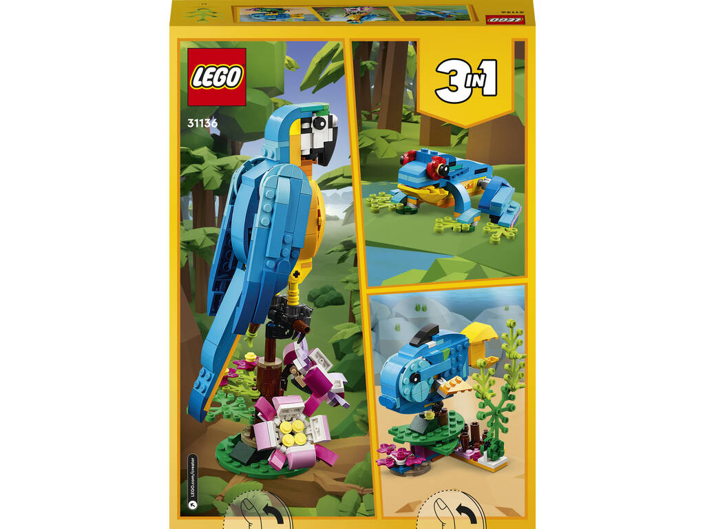 Lego Creator Pappagallo esotico 31136