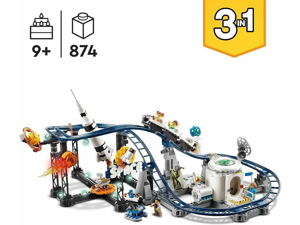 Lego Creator Montaña Rusa Espacial 31142