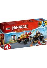 Lego Ninjago Kampf im Auto und Motorrad von Kai und Ras 71789