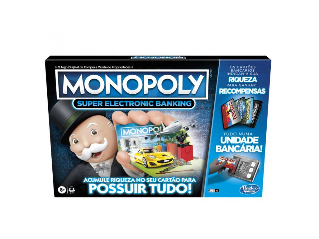 Monopoly Super Electronic Banking Portugais Hasbro E8978190