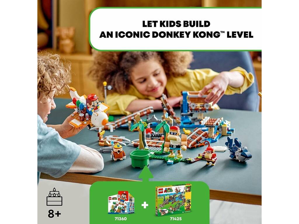 Lego Super Mario Set de Expansión: Vagoneta minera de Diddy Kong 71425