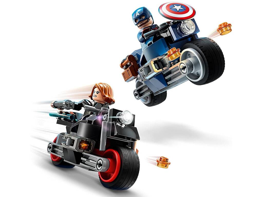 Lego Marvel Black Widow et Captain America Motorcycles 76260