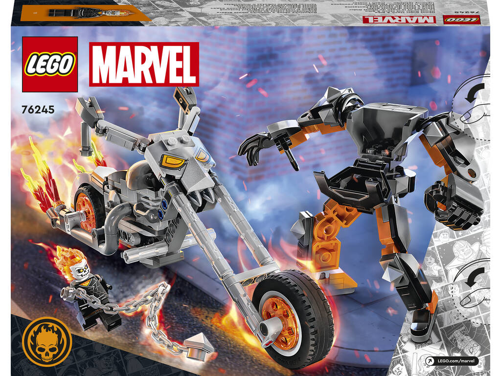 Lego Marvel Meca y Moto del Motorista Fantasma 76245