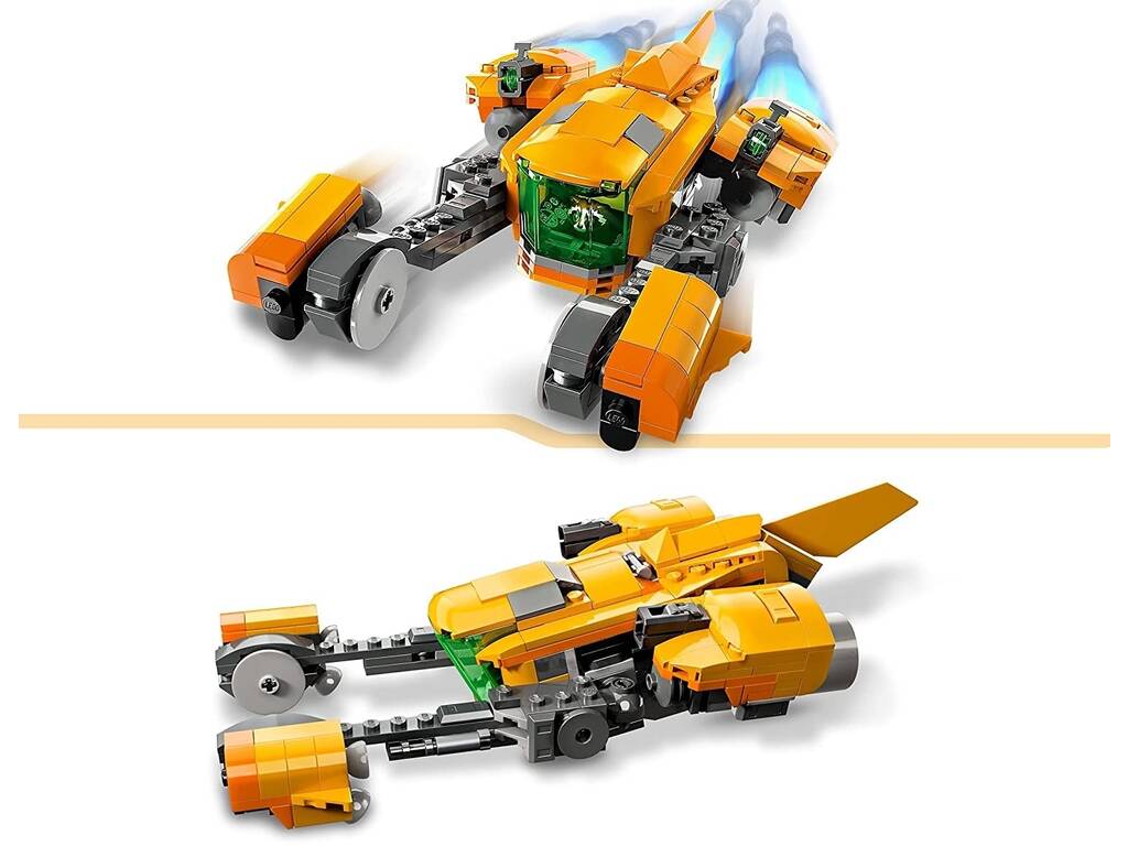 Lego Marvel Guardianes de la Galaxia Volumen 3 Nave de Baby Rocket 76254